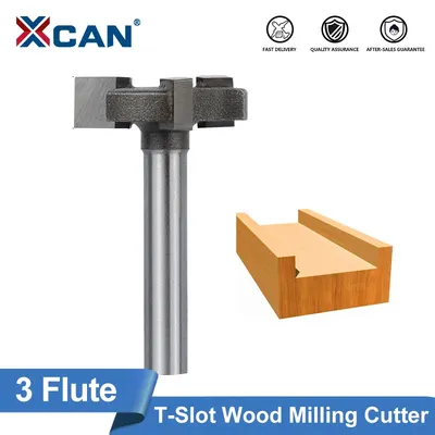 Xcan Router Bit 3 Zähne Platte Abflachung Router Bit CNC Spoil board Oberfläche Router Bit T-Schlitz Fräser für Holz