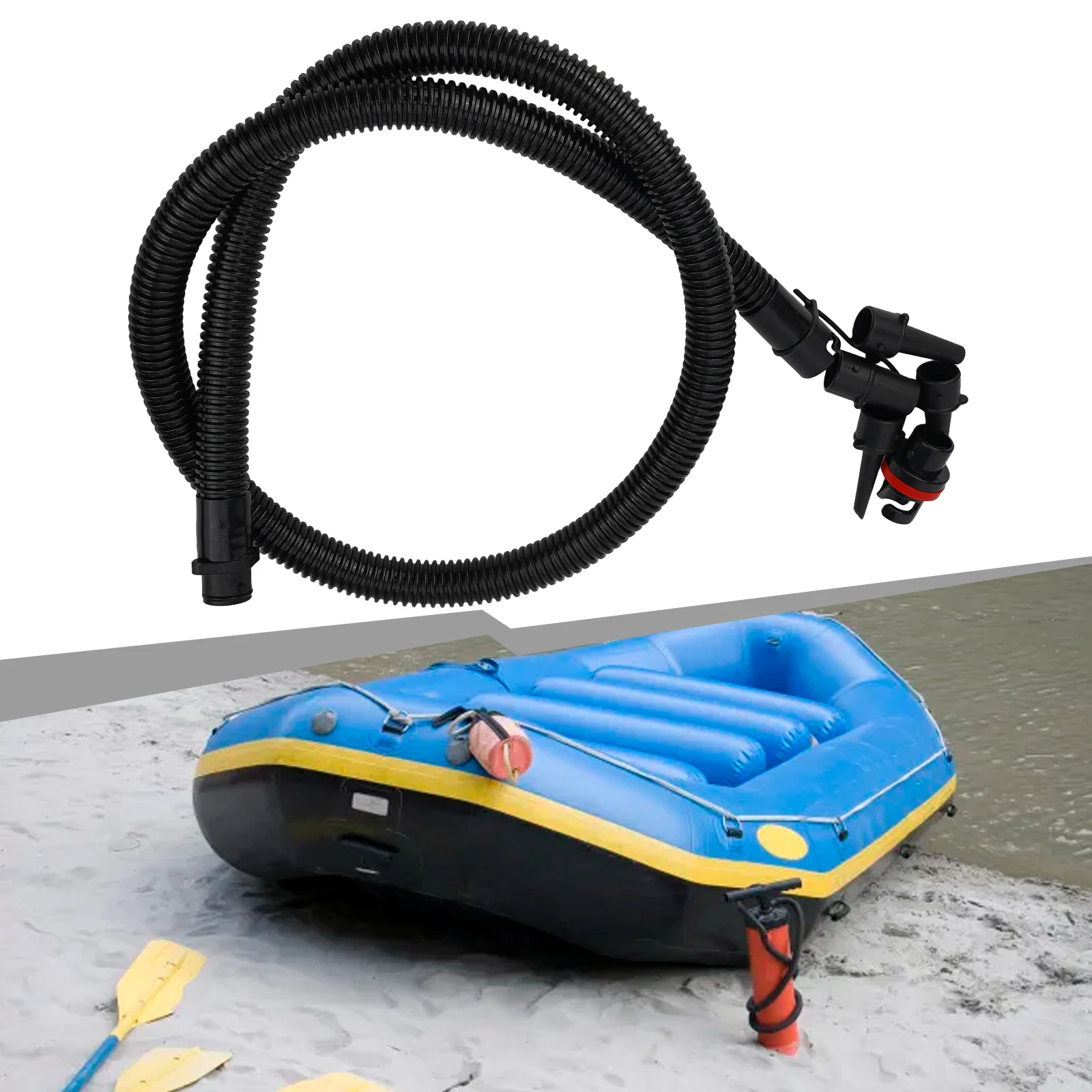1 satz Luftpumpe Aufblasbare Schlauch Hand Pumpe Schlauch 5 Anschlüsse Für Kajak Paddle Board Sups Surfbrett Bord Luftpumpe aufblasbare Schlauch Image