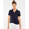 Poloshirt "Poloshirt", Damen, Gr. 34, blau (marine), 95% Baumwolle, 5% Elasthan, B.C. BEST CONNECTIONS BY HEINE, unifarben, Kurzarm, Shirts