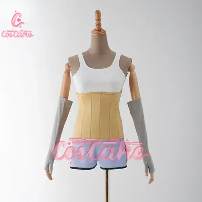 Anime Dandadan Seiko Ayase Cosplay Kostüm Leibchen Shorts Ohrringe Brille Strumpf Santa Dodoria Image