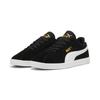 Sneaker PUMA "PUMA Club II Suede Sneakers Erwachsene", Gr. 47, schwarz-weiß (schwarz, weiß gold), Obermaterial: Textil, Synthetik, Kuhleder; Futter: Textil; Innensohle: Textil; Laufsohle: Gummi, Schuhe