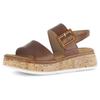Keilsandalette GABOR "RHODOS", Damen, Gr. 40,5, braun, Kalbsleder, unifarben, modisch, Schuhe, Riemchensandale, Sommerschuh, Sandale in Weite G (=weit)