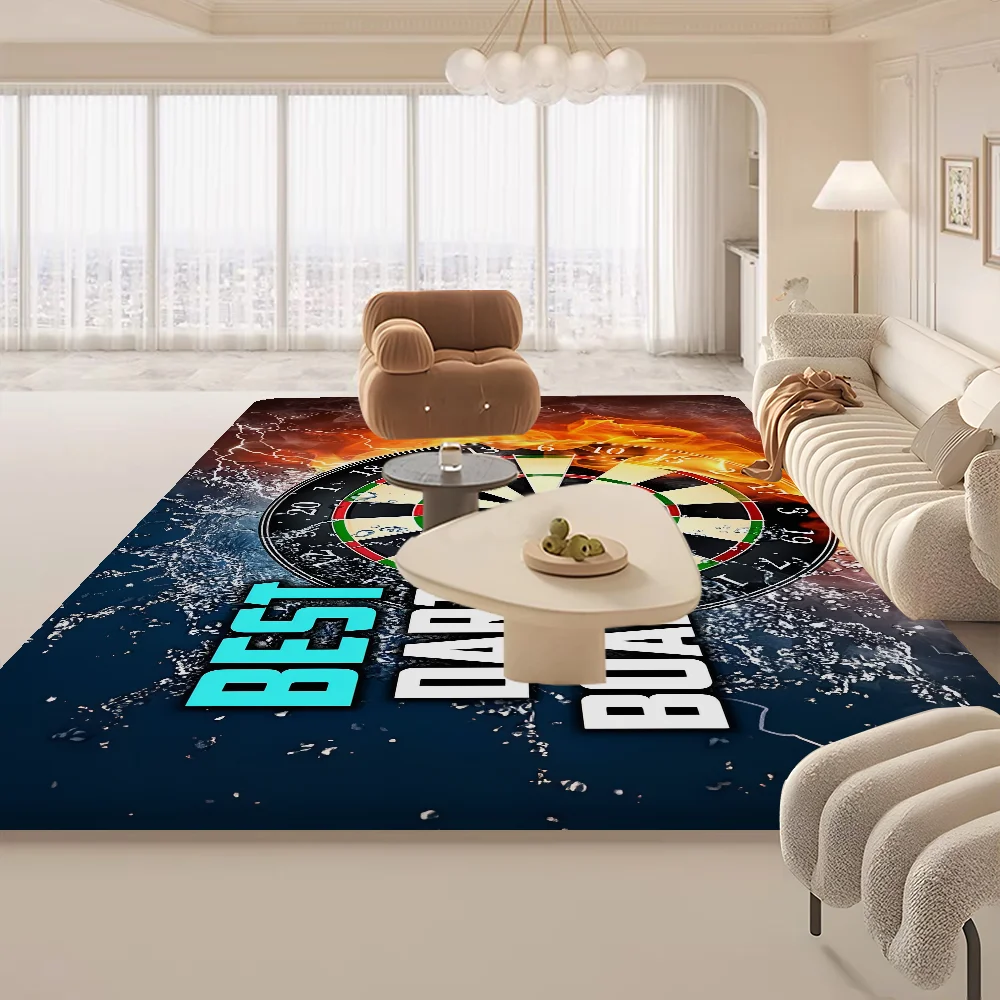 DARTS Dartscheibe Pfeil Ziel Badezimmermatte Kinderzimmer Schlafzimmer Dekoration Balkon Anti-Rutsch-Fußmatte Wohnzimmer Nachttisch Teppiche Image