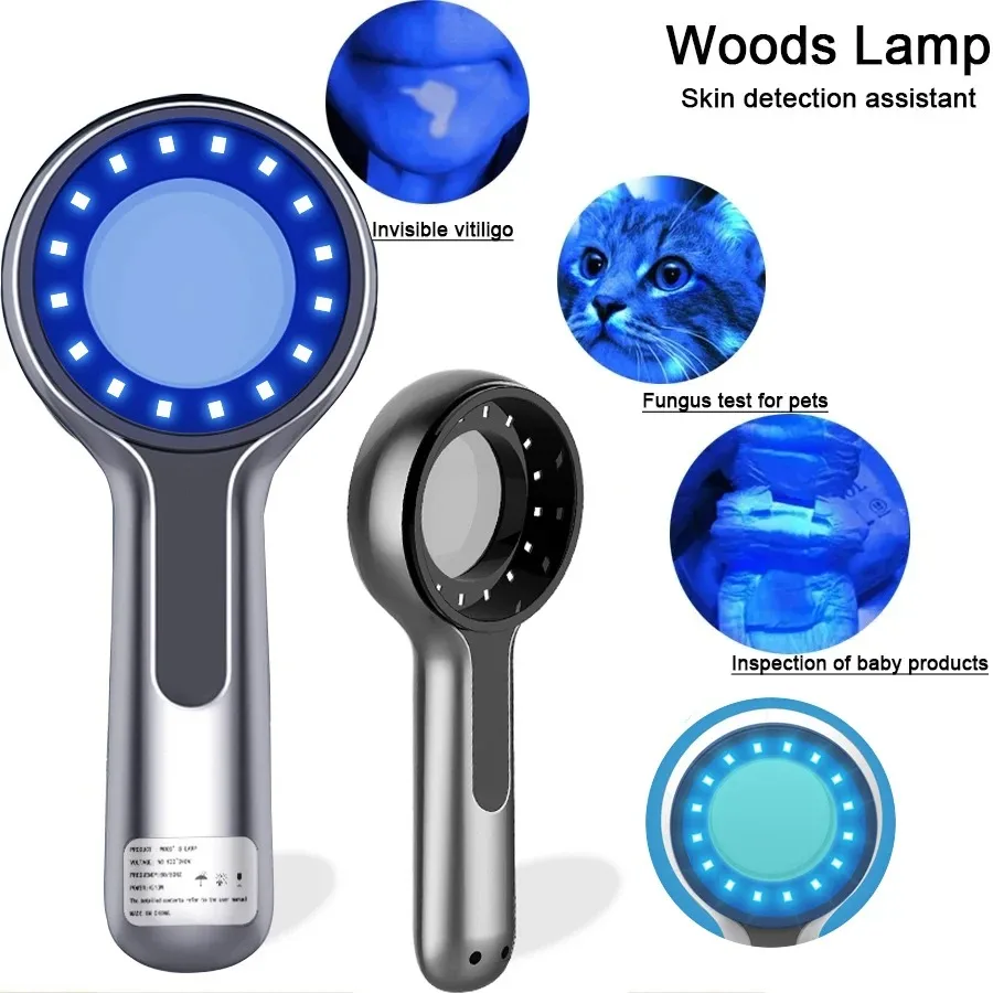 NEUE Woods Lampe Haut Analysator Für Haut UV Vergrößerung Für Schönheit Gesichts Testen Holz Lampe Licht Haut Analyse Erkennung Hautpflege Image