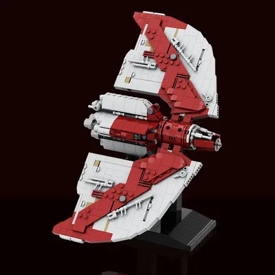 Gobricks Interstellars Treks T-6 Shuttle Bricks Modell Typ 6 Shuttle crafts Raumschiff Bausteine Set Image