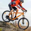 26-Zoll-Mountainbike-Fahrradrahmen aus Aluminiumlegierung in Orange, 17 Zoll Größe 80–120 kg Tragfähigkeit, internes Verkabelungsdesign