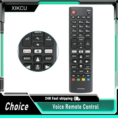Smart Remote Ersatz-Sprachfernbedienung für Google Chromecast Snow Streaming Media Player Image