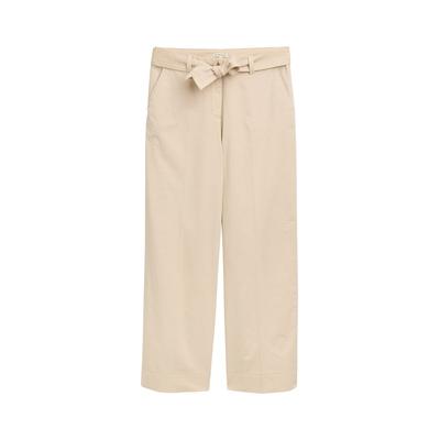 TOM TAILOR Damen TTLEA Wide Leg Hose, braun, Uni, Gr. 36/32 Image
