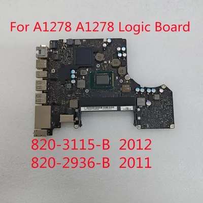 Original A1278 Motherboard For Macbook Pro 13" A1278 Logic Board i5 i7 2011 2012 Year EMC 2419 EMC 2554 820-2936-B 820-3115-B