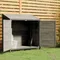 Abri de jardin Anthracite 102x52x112cm, bois de sapin massif, décoration de jardin extérieur, salle