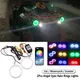 2 pezzi di cotone luce Halo Anelli RGB Angel Eyes Scooter moto faro per auto Angel Eyes anello a led