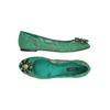 Dolce&Gabbana Damen Ballerinas, Gr. 39, grün, kein Etikett