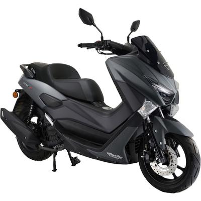 Motorroller GT UNION "MaxT 125", grau (grau metallic matt, schwarz), Motorroller & Mofas, ohne Topcase, 99 km/h, Wassergekühlter Motor, B:78cm H:113cm L:195cm Image