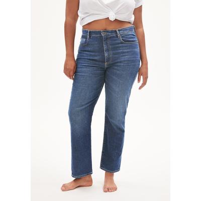 LEJAANI - Frauen Slim Fit Jeans - blau (Größe: 33/30) Image