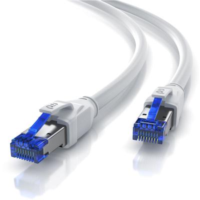 Primewire - Patchkabel cat 8 mit Baumwollummantelung - Gigabit Ethernet lan Kabel - 40 Gbit/s Image
