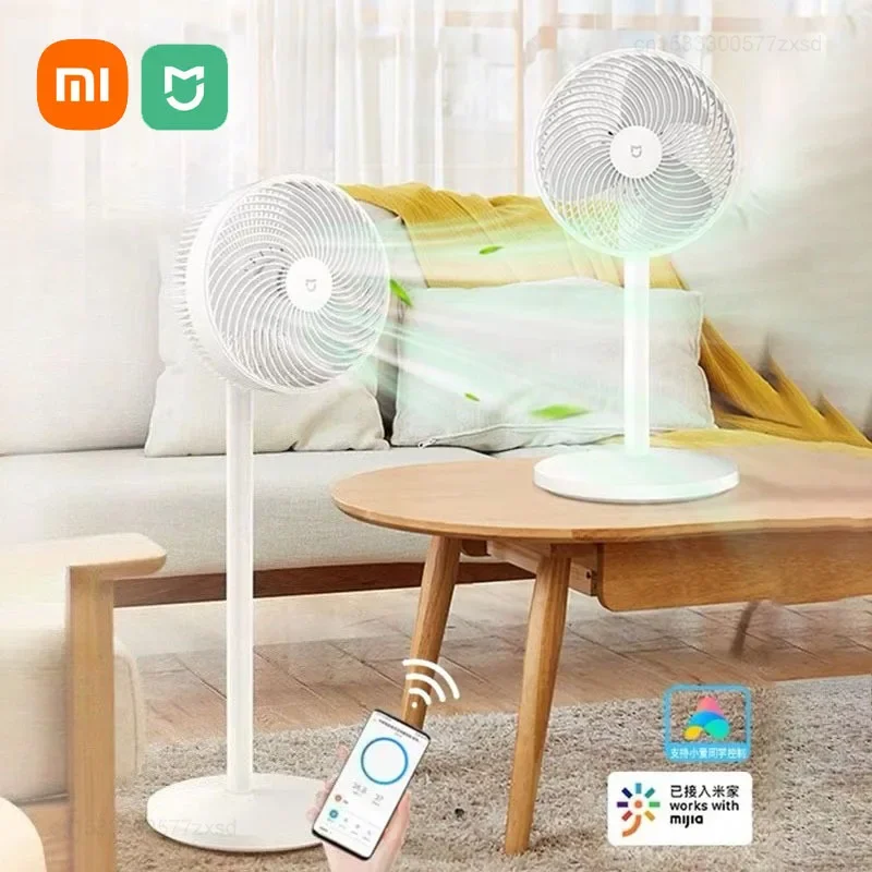 Xiaomi Mijia Bodenventilator, intelligente AC-Frequenzumwandlung, starker Wind, geräuscharm, elektrischer Standventilator, APP, kabellose Steuerung, Timing-Ventilator Image