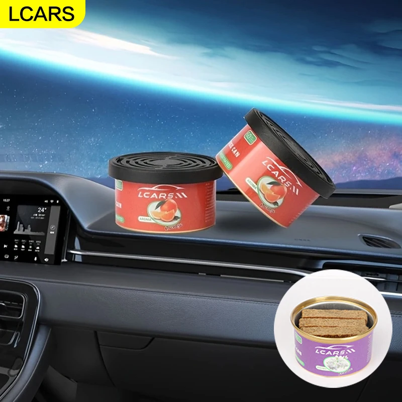 2PCS Holz Auto Lufterfrischer Solide Aromatherapie Balsam Langlebige Duft für Fahrzeug Innen Home Office Decor Geschenk Image