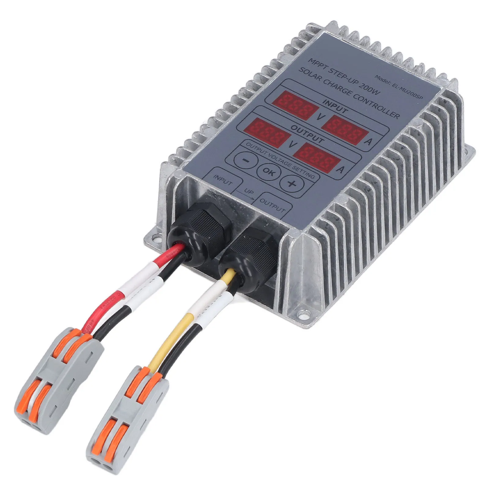 Solar-Laderegler, verstellbar, wasserdicht, MPPT-Solarbatterie-Laderegler mit Display, 24–85 V Image