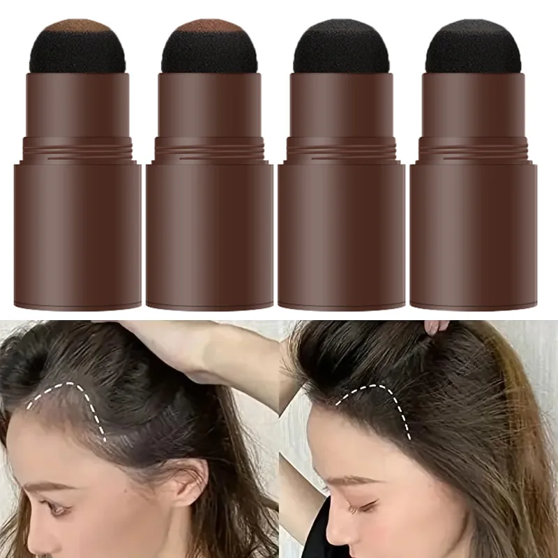 Hairline Shadow Powder Instantly Root Cover Up Hair Fluffy Powder Hair Concealer One Step Augenbrauen-Stempel-Shaping-Set Make-up