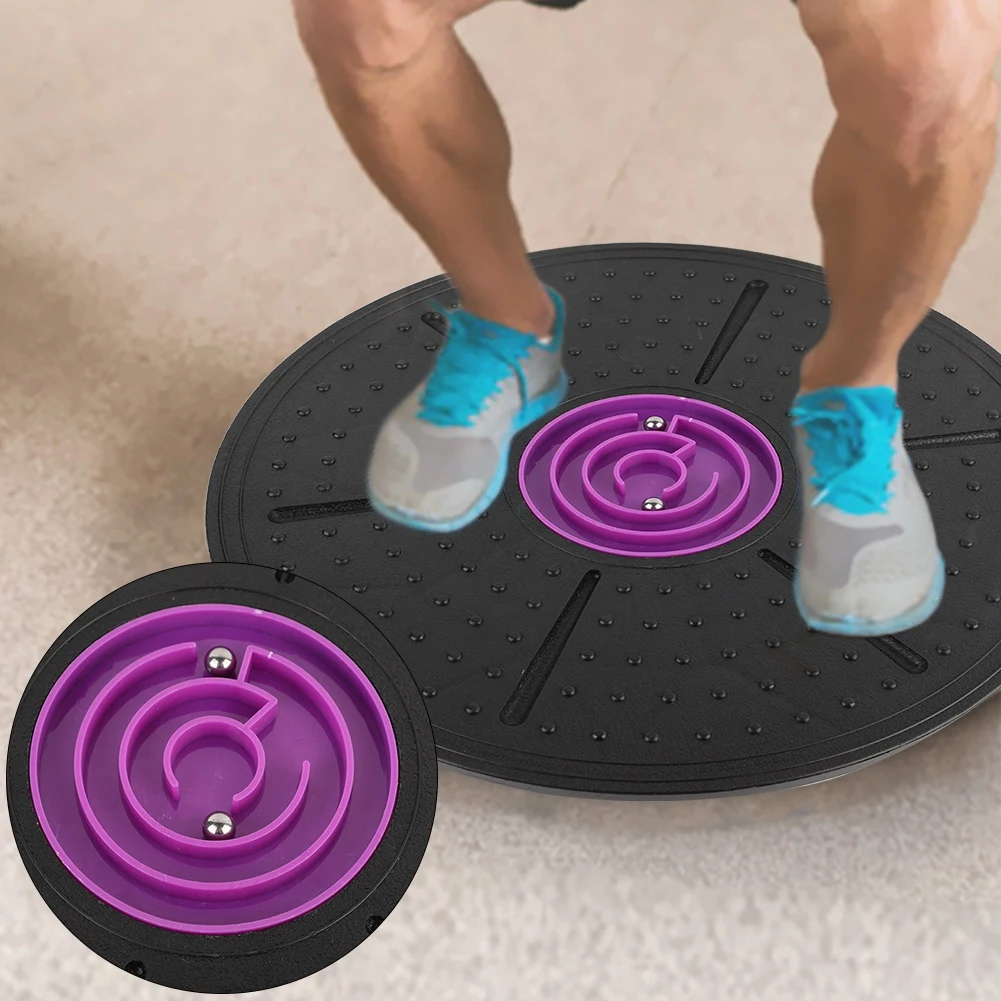 Balance Board Balance Disc Fitness Board Lila Labyrinth Wobble Balance Board Yoga Training Fitness Übung Stabilitätsscheibe