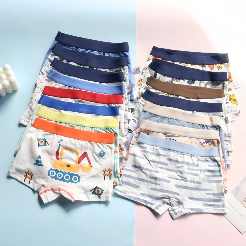 2/4PC Junge Shorts Kinder Unterwäsche für Jungen Baumwolle Boxer Unterwäsche Kinder Höschen 2-12 Jahre Image