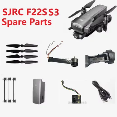 Ersatzteile für SJRC F22S S3 RC Drone Zubehör Propeller Motor Arm Ladekabel Körper Shell Skid Image