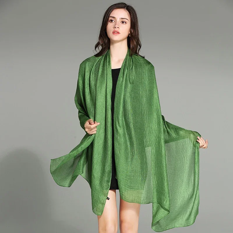 Neue Reine Farbe Leinen Frauen Schal frühling und herbst winter pashmina schal foulard femme Plus Größe Hijab Stola Schals Image