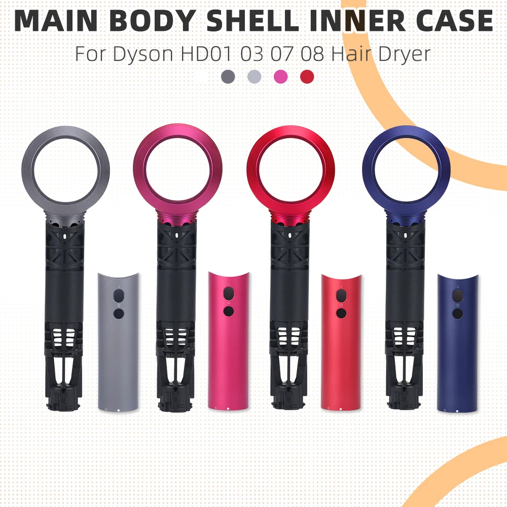 Hauptkörperschale Innengehäuse Griffgehäuse für Dyson Haartrockner HD01 HD03 HD07 HD08 Zubehör Reparatur Teil Ersatz Image
