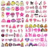 21/27/30 Stück MINISO Barbie Puppe Mädchen Schuh Charms Cartoon Schuhe Zubehör Dekoration Schnalle Fit Clog Sandale Armband Kinder Geschenke