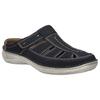 Clog JOSEF SEIBEL "New Anvers 76", Herren, Gr. 40, blau (dunkelblau), Leder, casual, Schuhe, Hausschuh, Sabot, Freizeitschuh in extraweiter Form