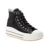 Sneaker CONVERSE "CHUCK TAYLOR ALL STAR MOVE PLATFORM RETRO SPORT", Gr. 37,5, schwarz (schwarz, egret, schwarz), Leder, sportlich, Schuhe