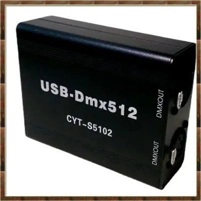 A48T Black USB-DMX Controller Stage Lighting DMX512 Controller Support MA Onpc Freestyler+3D DJ USB