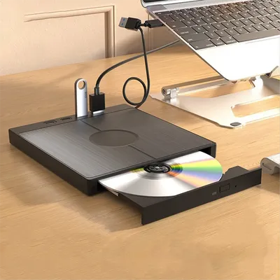 A47ZZ 7-in-1 External Blue Ray Optical Drive Portable Bluray Player CD DVD Recorder Burner Reader