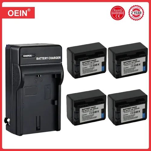 4 pezzi BP-718 BP718 Batteria per Canon BP 718 BP-727 BP-709 CG-700 VIXIA HF M50 M500 M52 R300 R32 R40 R42 R50 R52 R500 batteria