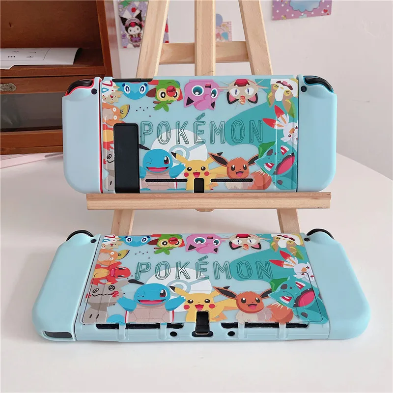 Custodia protettiva in morbida pelle TPU Pokemon alla moda per Nintendo Switch NS Oled Joy-Con Protezione controller Custodia posteriore Shell Cover