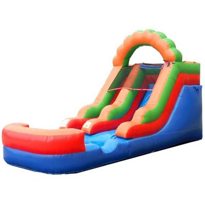 Pogo Bounce House Inflatable Water Slide (Without Blower) - 21' x 9' x 12' Foot Backyard Inflatable Slide for Summer Fun - Slide with Water Pool for K
