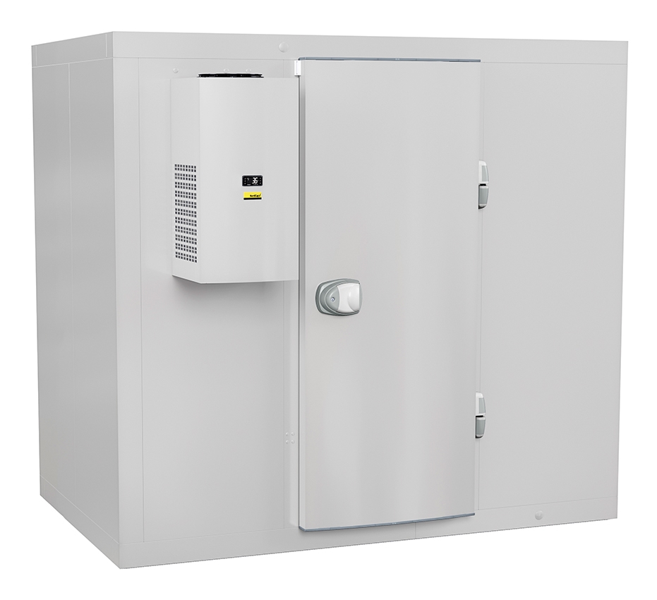 NORDCAP Kühlzelle mit Paneelboden Z 140-110 + Aggregat, RAL 9006 (Weißaluminium) Image