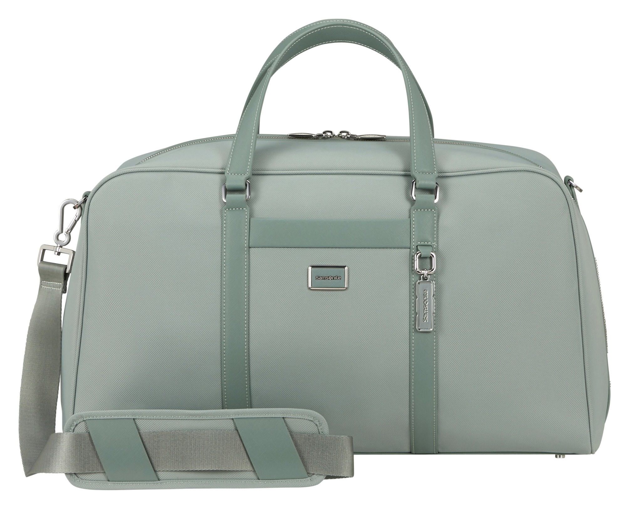 Reisetasche SAMSONITE "IMAGE BIZ", Gr. B/H/T: 25cm x 29,5cm x 51cm, grün (thyme), Nylon, Polyurethan, Taschen, Duffle S Image