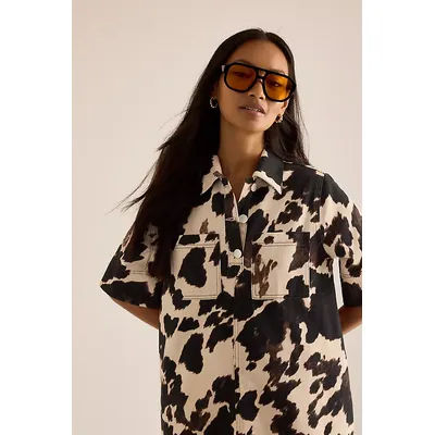 The Juno Acetate Oversized Aviator Sunglasses