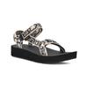 Sandale TEVA "W MIDFORM UNIVERSAL", Gr. 40, neon floral schwarz, weiß, Textil, sportlich, Schuhe