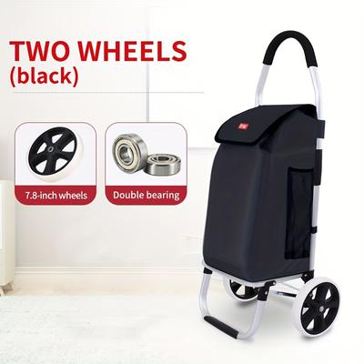 TEMU Aluminum Alloy Trolley For Shopping, Grocery And Outing Image