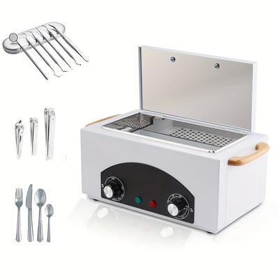 TEMU High-temperature Sterilizer Cabinet Stainless Steel, Smart Sterilizer For Barber Shops, Salons, Pet Hospitals And Dental , 50-220 Degree Temperature Adjustable Image