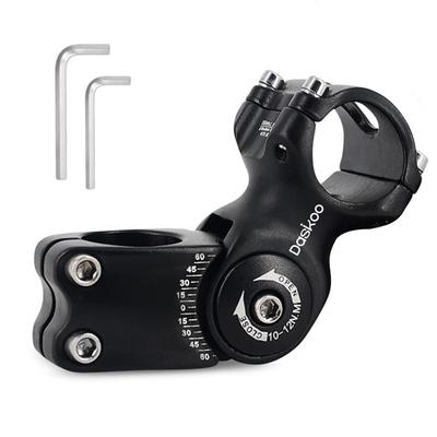 TEMU Adjustable Stem 25.4x90mm ± 60° Adjustable Handlebar Stem Mtb Stem Bicycle Parts Image