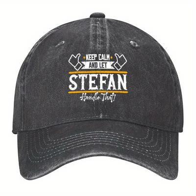 TEMU Stefan Let Stefan Handle That Great Gift 64257 Vintage Washed Baseball Cap Tt4 Image