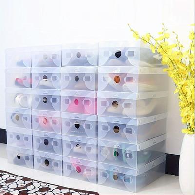 TEMU 20x Clear Shoe Box Shoe Storage Drawer Stackable New Image