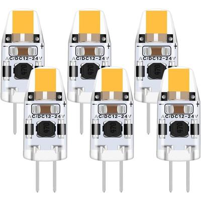 G4-LED-Glühbirne 2 W, 6 Stück 12 V G4-Glühbirne Warmweiß 3000 K, G4-LED-Glühbirne 15 W entspricht Image