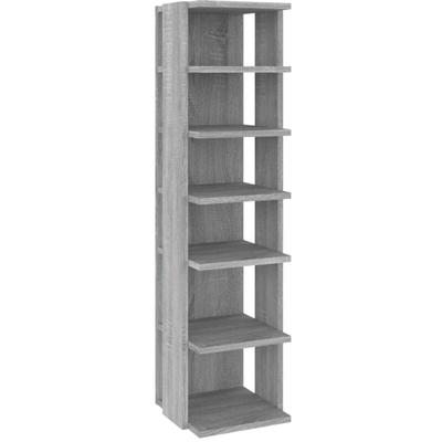 Vidaxl - Schuhregal Grau Sonoma 27,5x27x102 cm Holzwerkstoff Image