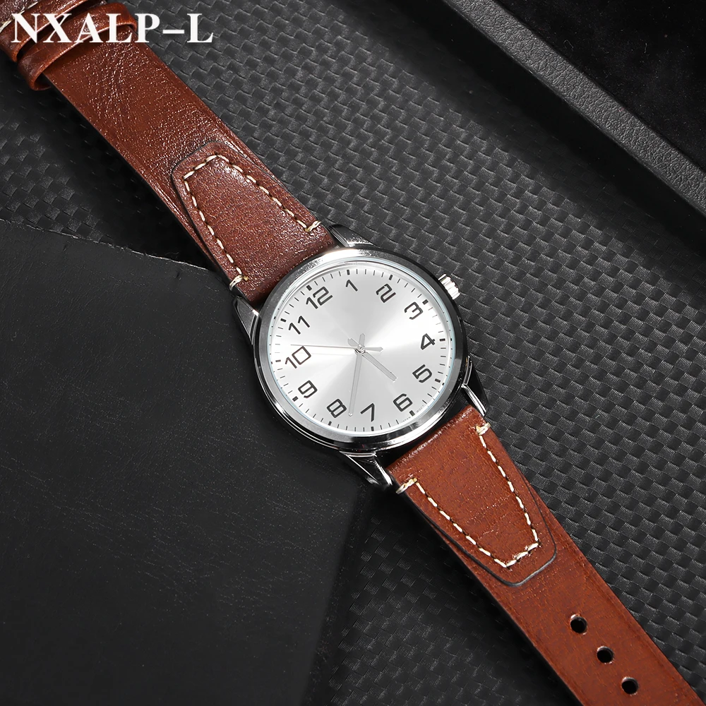 Vintage Ölwachs Leder Uhrenarmbänder 20mm 22mm Braun Uhrenarmband Nähte Armband für Seiko für Omega Armband Herren Zubehör Image