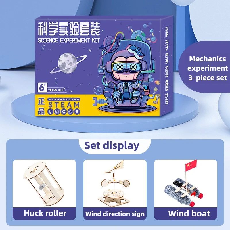 STEM-Pädagogikwissenschaftsset für Kinder, Mechanik und Elektrizitätsexperimente, DIY-Technologie, Laborspielzeug, Lernmaterialien für Klassenzimmer Image