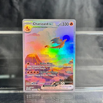 Holografische PKM-Einzelkarten Charizard EX Pikachu 1. Auflage Neo Mewtwo PTCG Proxy Cards Image